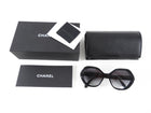 Chanel Black Oversized Sequin CC 5451 Sunglasses