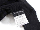 Chanel 03P Black Perforated CC Logo Turtleneck - FR44 / M / L