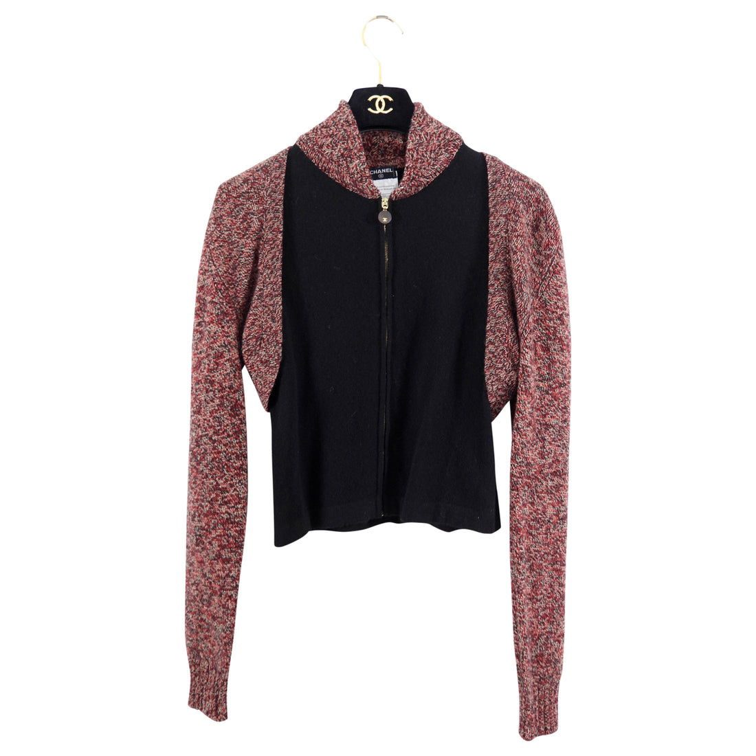 Chanel 01A Vintage Cashmere Zip 2 pc Shrug Set - FR38 / S
