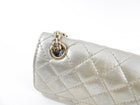 Chanel Silver Aged Leather Mini 2.55 Reissue Flap Bag