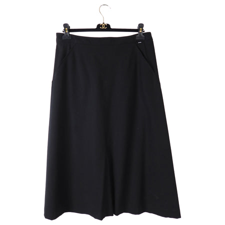 Chanel 03C Black A Line Skirt - FR42 / 10 / L