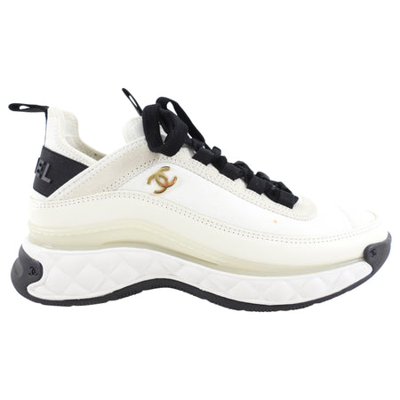 Chanel 22K White CC Sneakers - 37 / 7