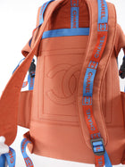 Chanel Sport Vintage 2002 Blue and Orange Canvas Backpack