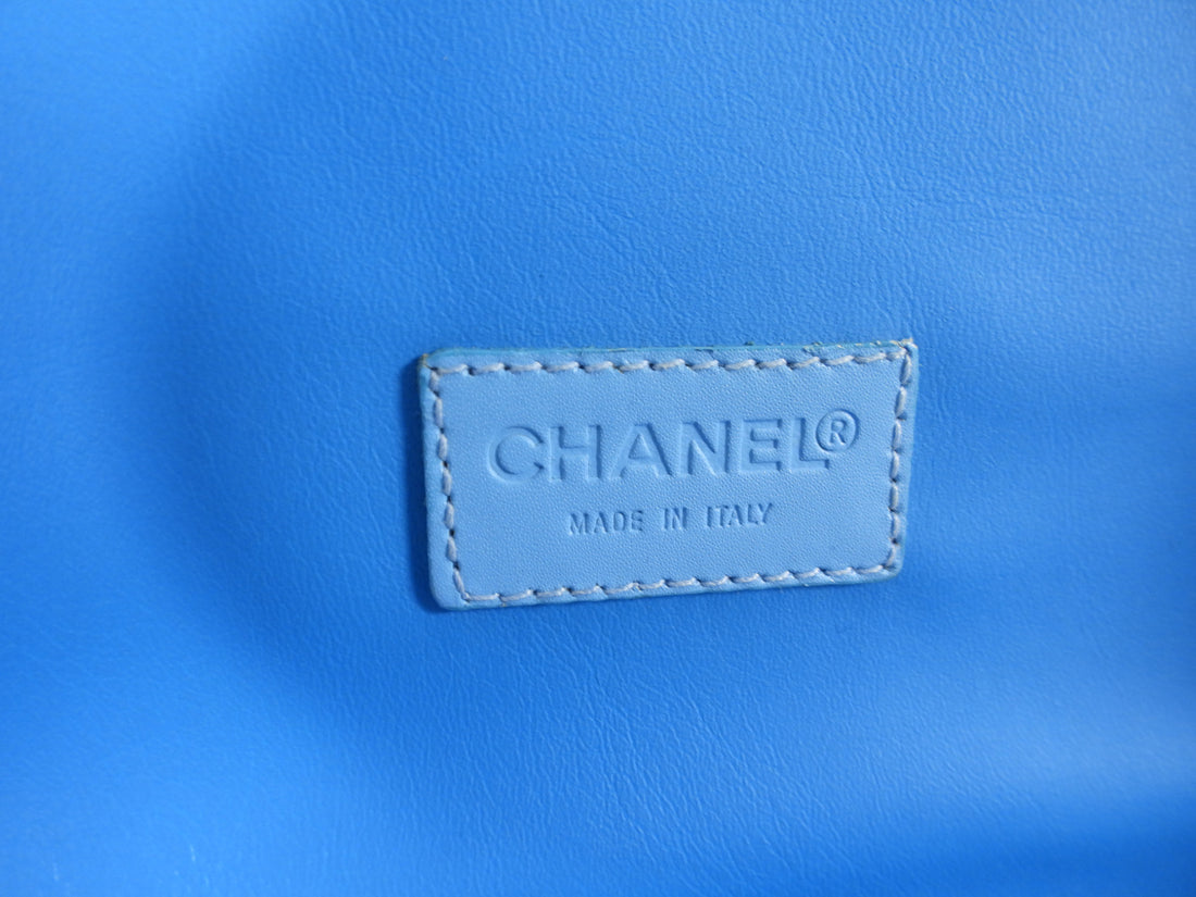 Chanel Sport Vintage 2002 Blue and Orange Canvas Backpack