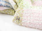 Chanel 05P Pink White Green Blue Tweed Dress and Jacket Suit Set - FR46 / XL / USA 12.