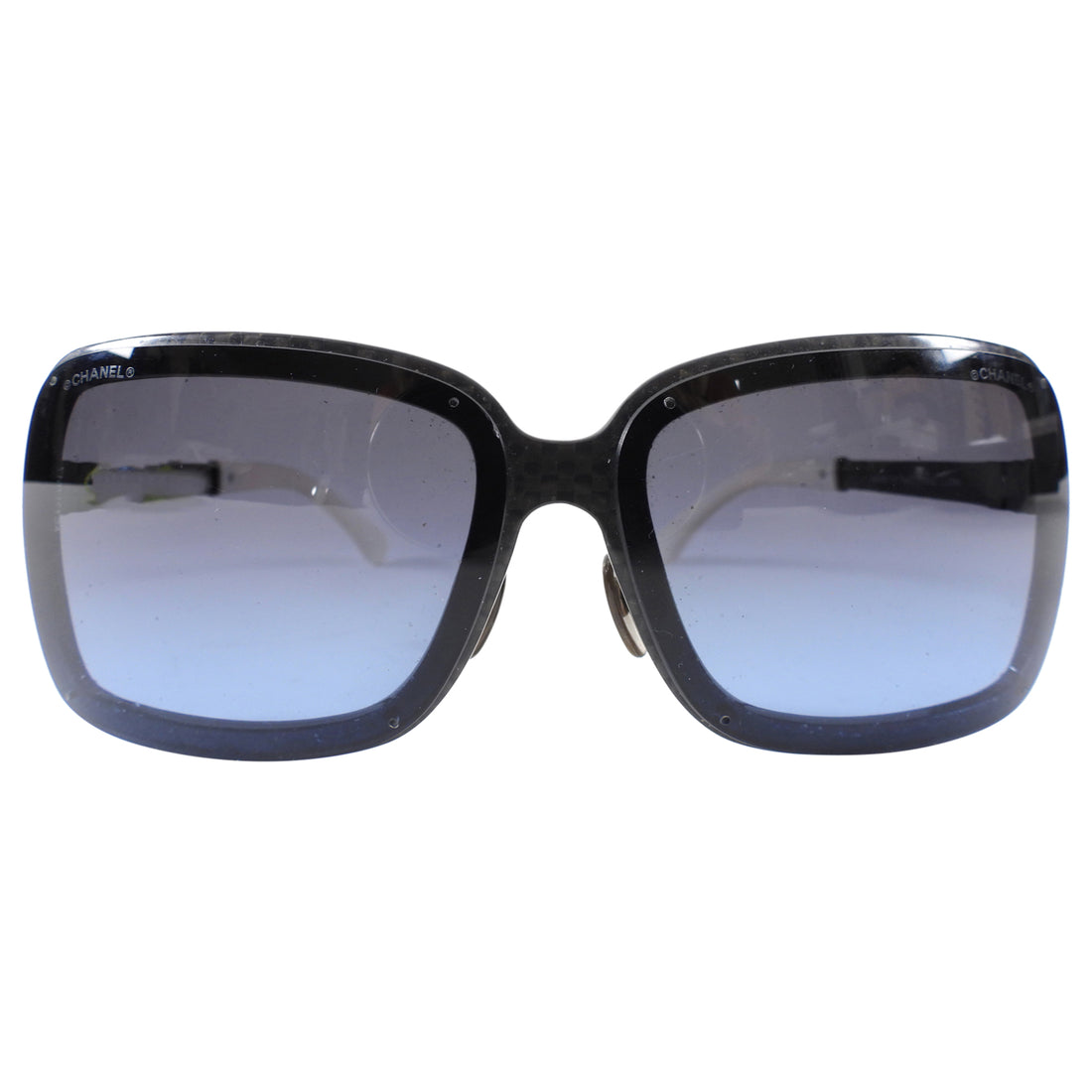 Chanel Square Sunglasses with Dark Blue Lens L1294