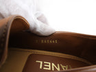 Chanel Caramel Brown 24C Smooth Leather CC Logo Loafers - 36.5 (37)