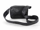 Chanel Vintage Black Quilted Leather Tassel Camera Bag