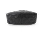 Chanel Vintage Black Quilted Leather Tassel Camera Bag
