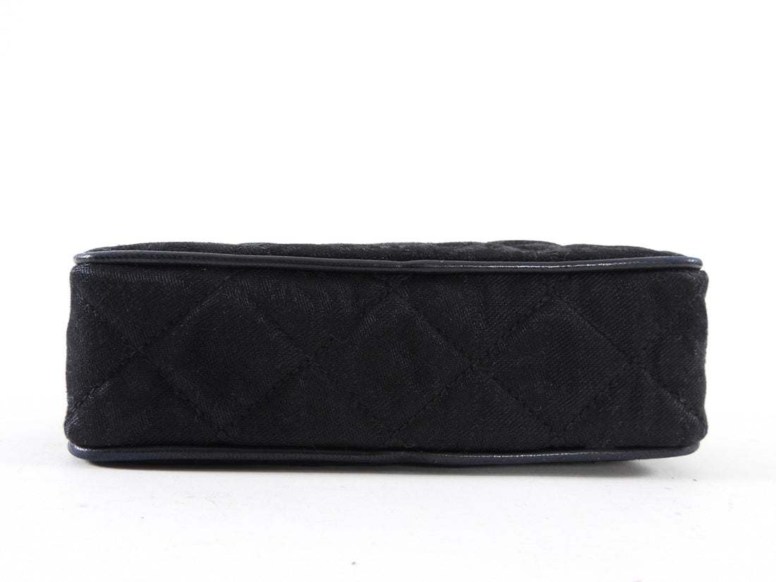 Chanel Vintage 1991 Black Mini Tassel Bijoux Camera Bag