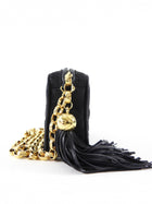 Chanel Vintage 1991 Black Mini Tassel Bijoux Camera Bag