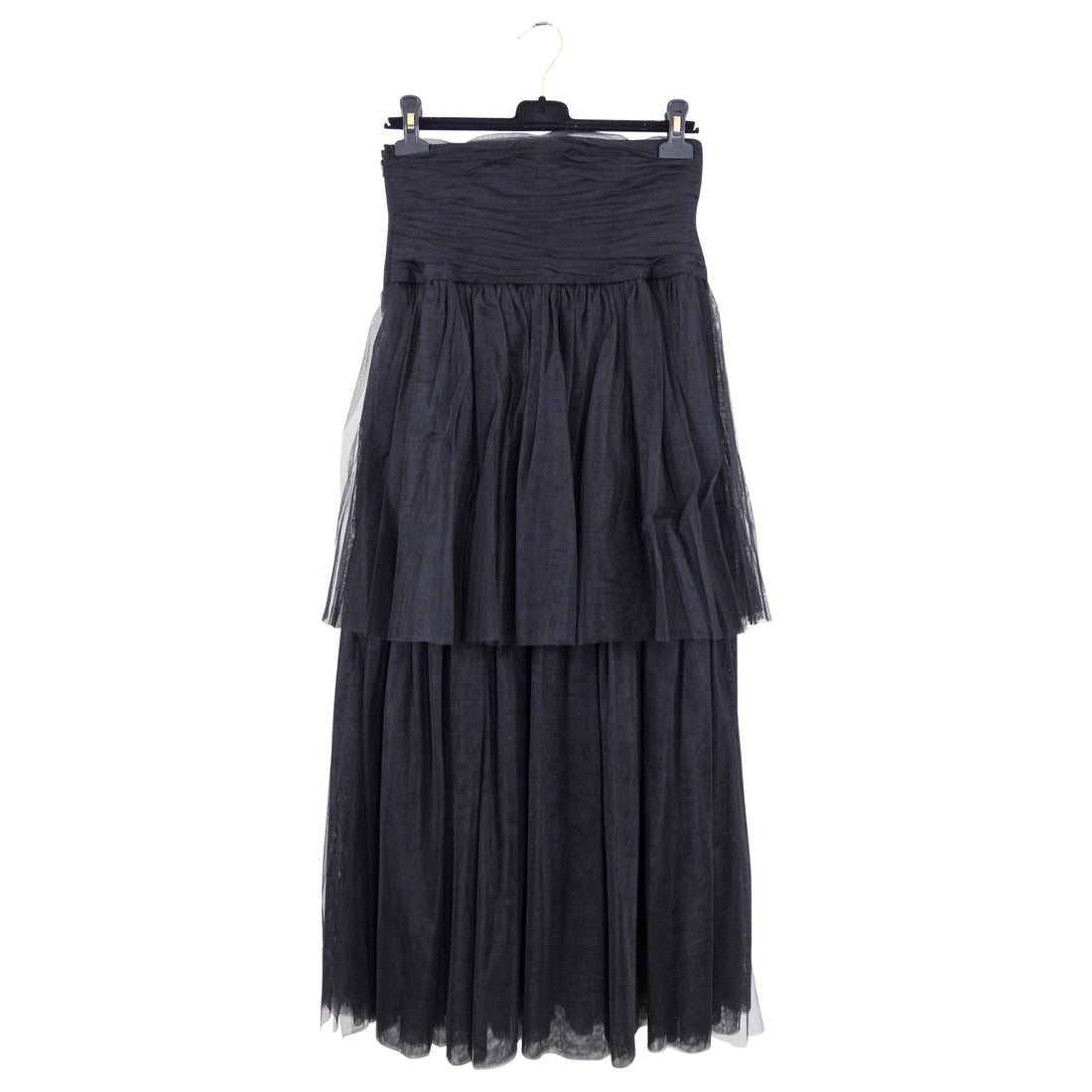 Chanel Vintage 1992 Black Tulle Layered Skirt - FR40 / 29" waist