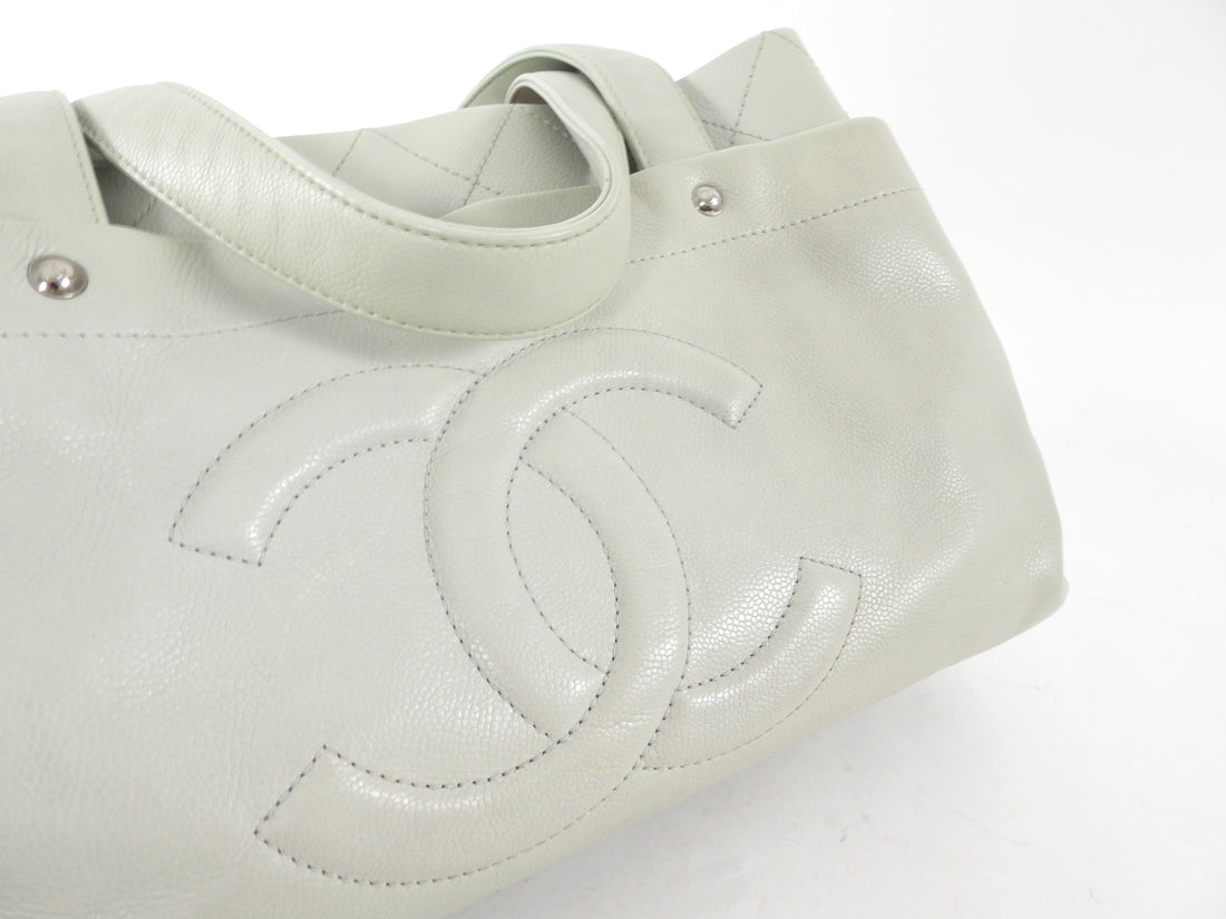 Chanel Light Grey Ultimate Executive CC Tote Bag