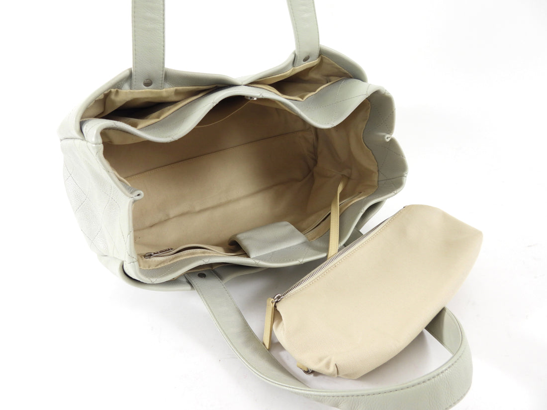 Chanel Light Grey Ultimate Executive CC Tote Bag