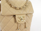 Chanel Beige Caviar Leather Urban Spirit Backpack GHW