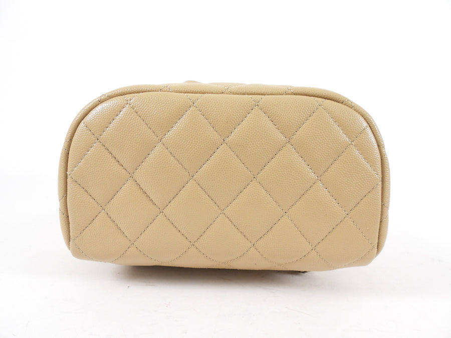 Chanel Beige Caviar Leather Urban Spirit Backpack GHW