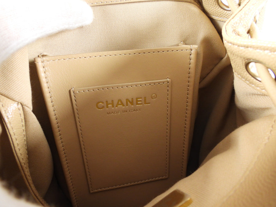 Chanel Beige Caviar Leather Urban Spirit Backpack GHW