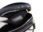Chanel Black Lambskin Leather Extra Pocket Vanity Chain Bag