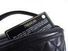 Chanel Black Lambskin Leather Extra Pocket Vanity Chain Bag