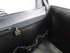 Chanel Vintage 1994 Black Quilted Leather Box Vanity Case Bag