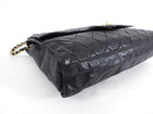 Chanel Black Quilted Leather Vintage Two Way Envelope Flap Chain Bag