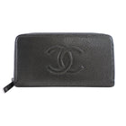Chanel Timeless Classic CC Continental Zippy Wallet Pewter