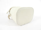 Chanel Ivory White Leather CC Mania Vanity Crossbody Bag