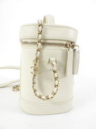 Chanel Ivory White Leather CC Mania Vanity Crossbody Bag