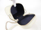 Chanel Ivory White Leather CC Mania Vanity Crossbody Bag