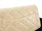 Chanel Beige Lambskin Quilted Classic Wallet on Chain