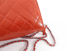 Chanel Red Lambskin Mini Flap Wallet on Chain Crossbody Bag