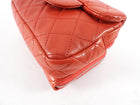 Chanel Red Lambskin Mini Flap Wallet on Chain Crossbody Bag