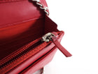 Chanel Red Calfskin Leather Quilted Timeless Wallet on Chain