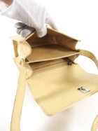 Chanel Vintage 1997 Beige Stitch Shoulder Flap Bag