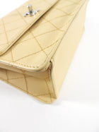 Chanel Vintage 1997 Beige Stitch Shoulder Flap Bag
