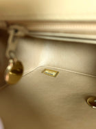Chanel Vintage 2004 Beige Mini Square Classic Flap Bag GHW
