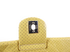 Chanel 2006 Mustard Yellow Perforated Leather Flap Bag