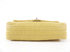 Chanel 2006 Mustard Yellow Perforated Leather Flap Bag