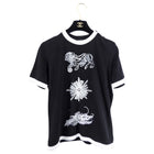 Chanel 22C Black White Leo Zodiac Starburst Painted T Shirt - FR36