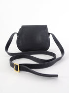 Chloe Navy Leather Mini Marcie Shoulder Bag