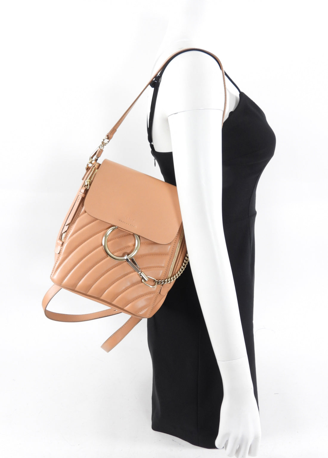 chloe made in italy faye quilted mini leather backpack Chloe Quilted Leather Faye Backpack Bag – I MISS YOU VINTAGE