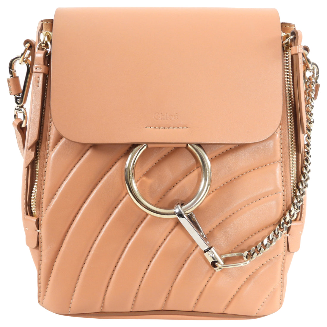 chloe faye mini quilted backpack Chloe Quilted Leather Faye Backpack Bag – I MISS YOU VINTAGE