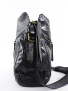 Chloe Black Leather Bay Messenger Crossbody Bag