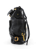 Chloe Black Grained Leather Paddington Padlock Hobo Shoulder Bag