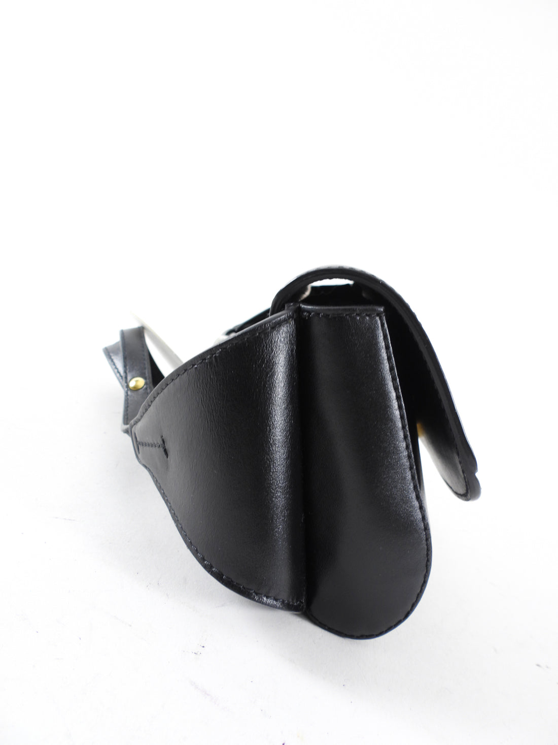 Chloe Black Leather Mini C Belt Bag