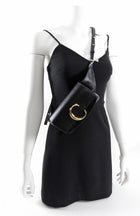 Chloe Black Leather Mini C Belt Bag