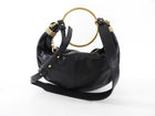 Chloe Black Glossed Leather Small Bracelet Hobo Bag