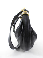 Chloe Black Glossed Leather Small Bracelet Hobo Bag