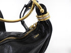 Chloe Black Glossed Leather Small Bracelet Hobo Bag