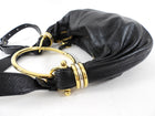 Chloe Black Glossed Leather Small Bracelet Hobo Bag